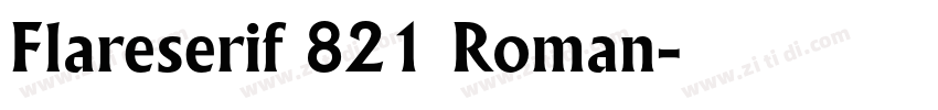 Flareserif 821 Roman字体转换